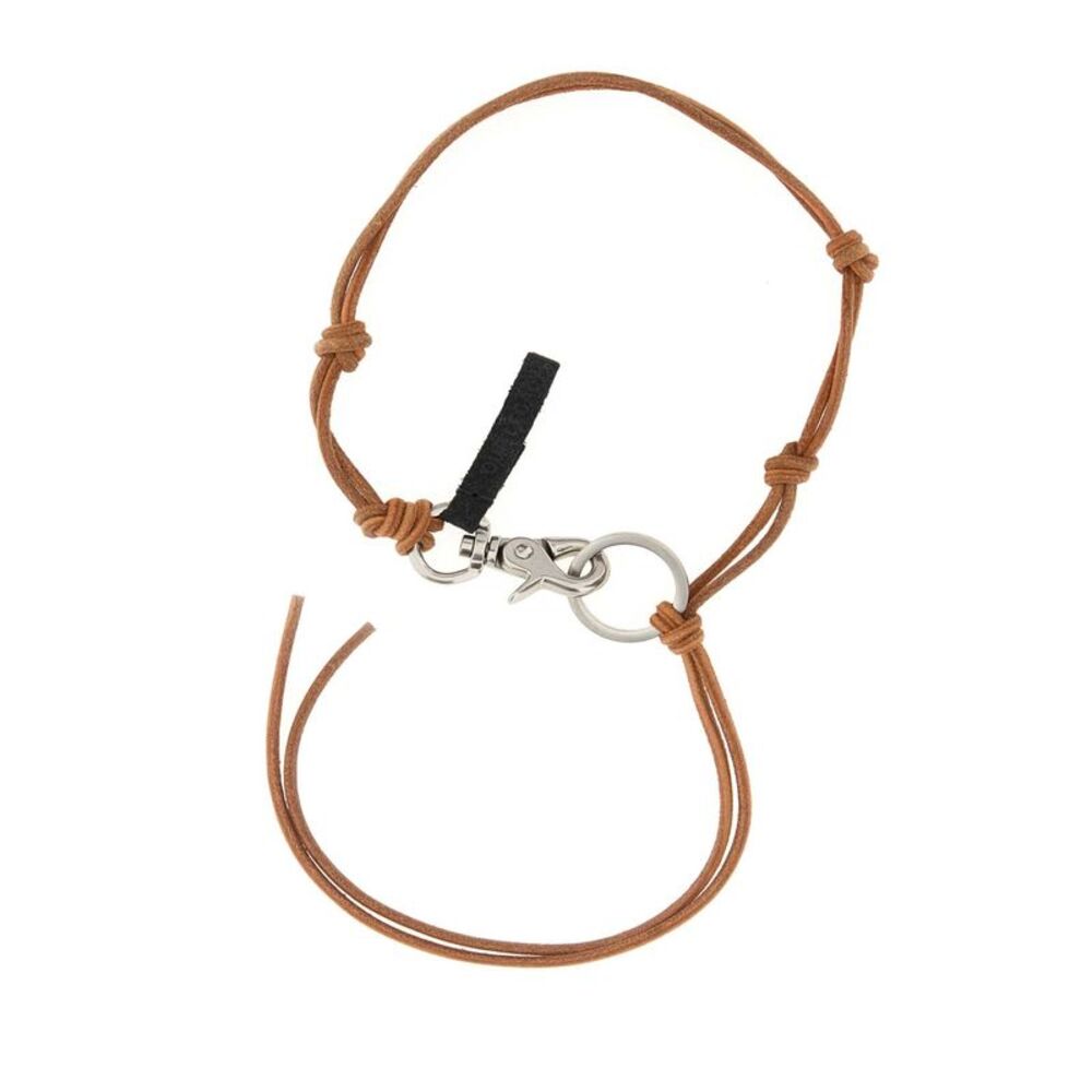 Our Legacy Men Caramel Leather Ladon Necklace
